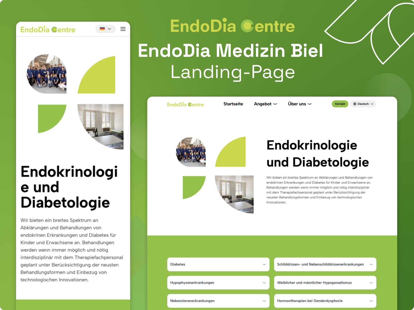 Endodia landing image