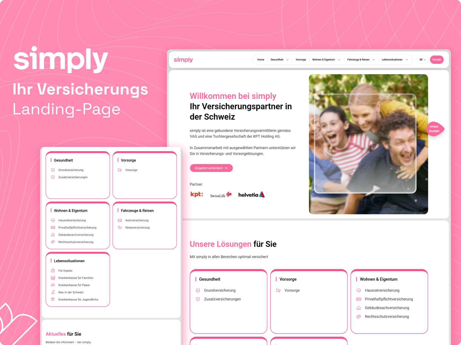 Simply landing images